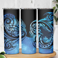 New Zealand Matariki Skinny Tumbler Maori Humpback Whale Galaxy LT22 - Polynesian Pride