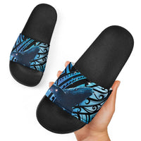 New Zealand Matariki Slide Sandals Maori Humpback Whale Galaxy