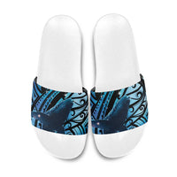 New Zealand Matariki Slide Sandals Maori Humpback Whale Galaxy