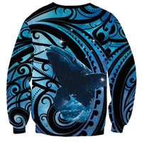 New Zealand Matariki Sweatshirt Maori Humpback Whale Galaxy