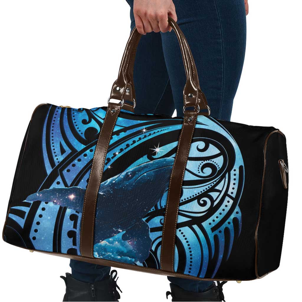 New Zealand Matariki Travel Bag Maori Humpback Whale Galaxy