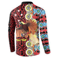 Personalised Papua New Guinea Pidgin Language Week Button Sweatshirt Halo Olgeta Tok Pisin Wik Bird Of Paradise Oro Batik LT22 - Polynesian Pride