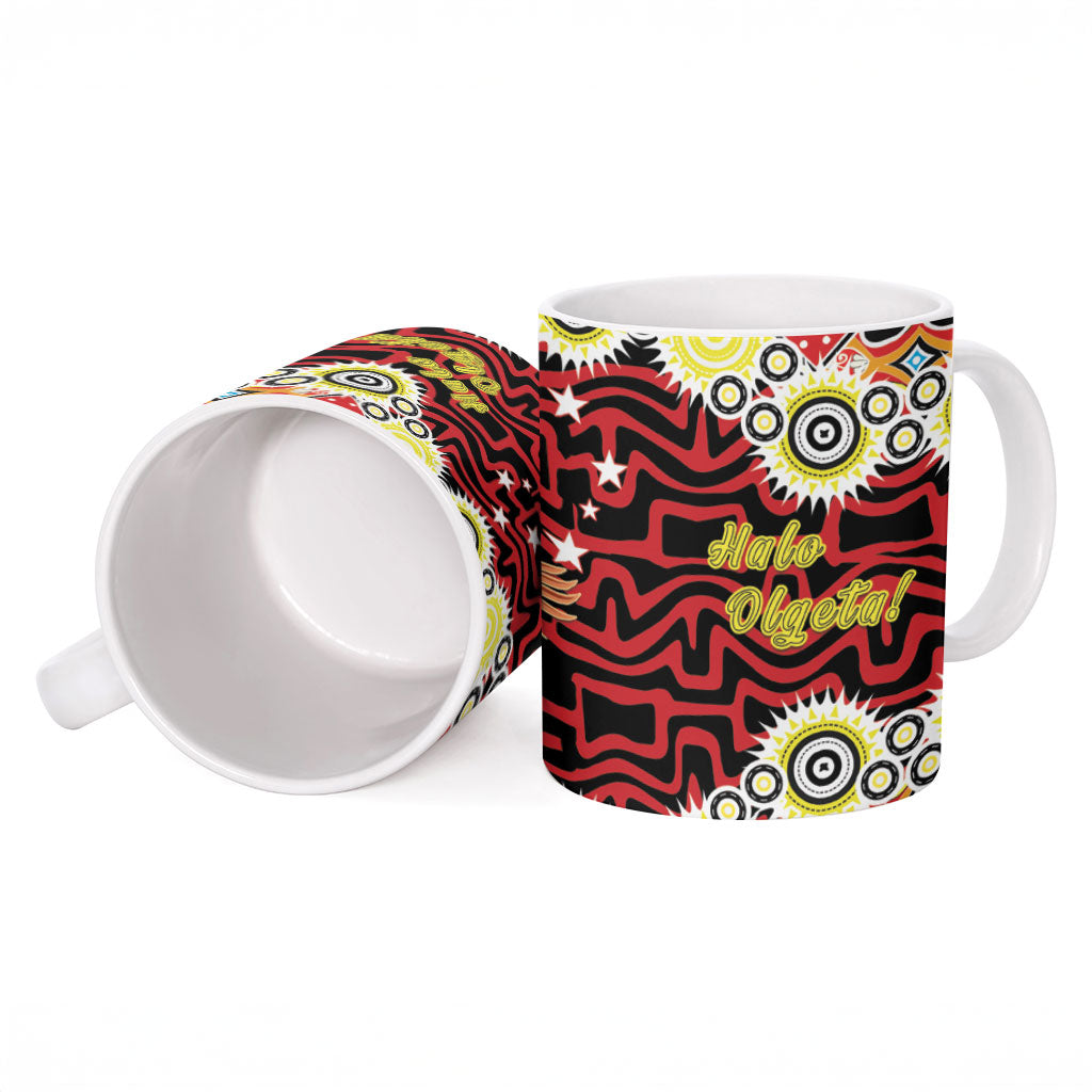 Papua New Guinea Pidgin Language Week Ceramic Mug Halo Olgeta Tok Pisin Wik Bird Of Paradise Oro Batik LT22 - Polynesian Pride