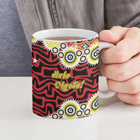 Papua New Guinea Pidgin Language Week Ceramic Mug Halo Olgeta Tok Pisin Wik Bird Of Paradise Oro Batik LT22 - Polynesian Pride