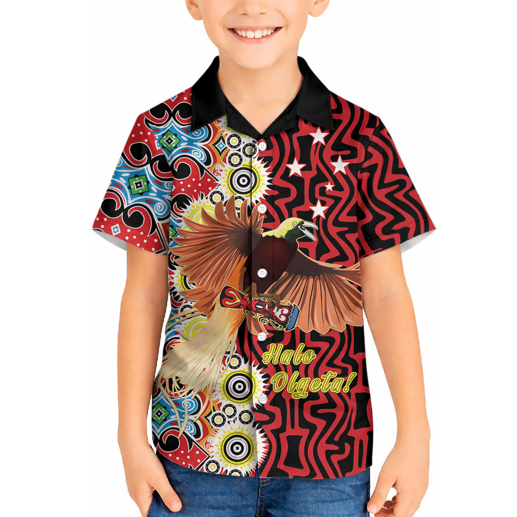 Personalised Papua New Guinea Pidgin Language Week Hawaiian Shirt Halo Olgeta Tok Pisin Wik Bird Of Paradise Oro Batik LT22 - Polynesian Pride