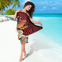 Papua New Guinea Pidgin Language Week Sarong Halo Olgeta Tok Pisin Wik Bird Of Paradise Oro Batik LT22 - Polynesian Pride