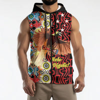 Personalised Papua New Guinea Pidgin Language Week Sleeveless Zip Hoodie Halo Olgeta Tok Pisin Wik Bird Of Paradise Oro Batik LT22 - Polynesian Pride