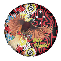 Papua New Guinea Pidgin Language Week Spare Tire Cover Halo Olgeta Tok Pisin Wik Bird Of Paradise Oro Batik LT22 - Polynesian Pride