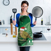 New Zealand Kakapo Christmas In July Apron Silver Fern Santa Xmas Green Color LT22 - Polynesian Pride