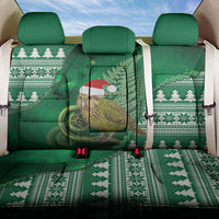 New Zealand Kakapo Christmas In July Back Car Seat Cover Silver Fern Santa Xmas Green Color