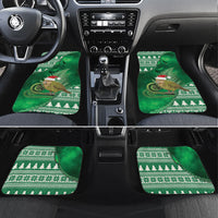 New Zealand Kakapo Christmas In July Car Mats Silver Fern Santa Xmas Green Color