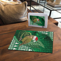 New Zealand Kakapo Christmas In July Puzzle Silver Fern Santa Xmas Green Color LT22 - Polynesian Pride