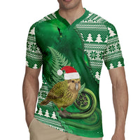 New Zealand Kakapo Christmas In July Rugby Jersey Silver Fern Santa Xmas Green Color LT22 - Polynesian Pride