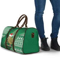 New Zealand Kakapo Christmas In July Travel Bag Silver Fern Santa Xmas Green Color LT22 - Polynesian Pride