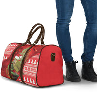 New Zealand Kakapo Christmas In July Travel Bag Silver Fern Santa Xmas Red Color LT22 - Polynesian Pride