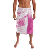 Breast Cancer Awareness Personalised Lavalava Pink Ribbon Turtle Polynesian Pattern White LT22 Pink - Polynesian Pride