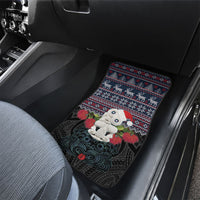 New Zealand Hei Tiki Christmas In July Car Mats Pohutukawa Santa Xmas Polynesian Pattern