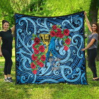 New Zealand Father's Day Quilt Best Dad Trophy Red Rose Maori Pattern LT22 - Polynesian Pride