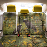New Zealand Kaka Bird Back Car Seat Cover Kowhai Flower Landscape Style