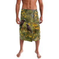 New Zealand Kaka Bird Lavalava Kowhai Flower Landscape Style
