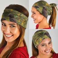 New Zealand Kaka Bird Neck Gaiter Kowhai Flower Landscape Style