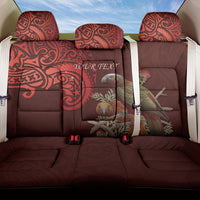 New Zealand Kaka Bird Personalised Back Car Seat Cover Pohutukawa Matariki Maori Pattern