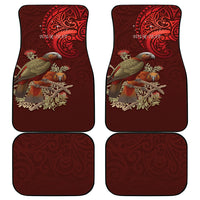 New Zealand Kaka Bird Personalised Car Mats Pohutukawa Matariki Maori Pattern