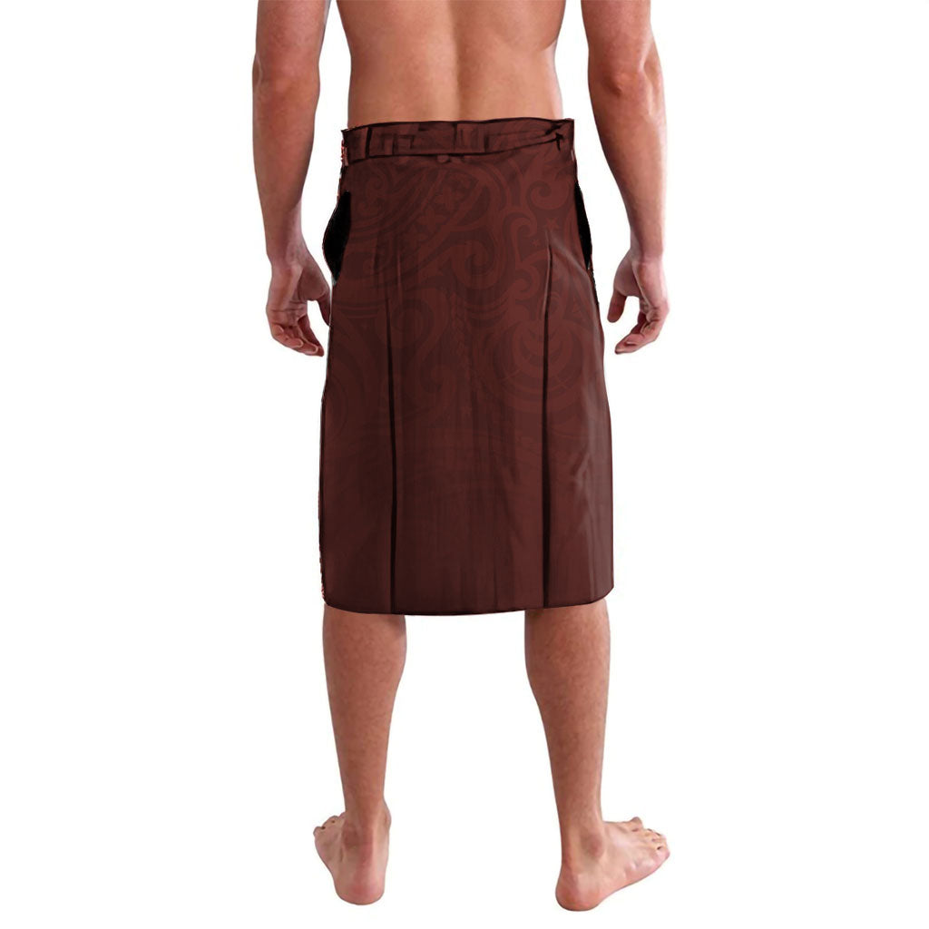 New Zealand Kaka Bird Personalised Lavalava Pohutukawa Matariki Maori Pattern
