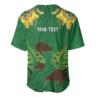 Personalised South Canterbury Anniversary Day Baseball Jersey Kiwi Kowhai Silver Fern Maori Pattern LT22 - Polynesian Pride