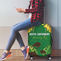 South Canterbury Anniversary Day Luggage Cover Kiwi Kowhai Silver Fern Maori Pattern LT22 - Polynesian Pride
