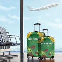 South Canterbury Anniversary Day Luggage Cover Kiwi Kowhai Silver Fern Maori Pattern LT22 - Polynesian Pride