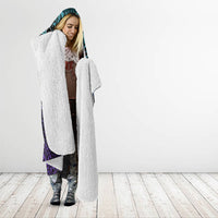 New Zealand Suicide Prevention Month Hooded Blanket Maori Mauri Tu Mauri Ora Polynesian Pattern LT22 - Polynesian Pride