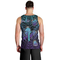 Personalised New Zealand Suicide Prevention Month Men Tank Top Maori Mauri Tu Mauri Ora Polynesian Pattern LT22 - Polynesian Pride