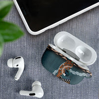 New Zealand Tui Bird Maripi AirPods Case Maori Weapon Kowhaiwhai Pattern
