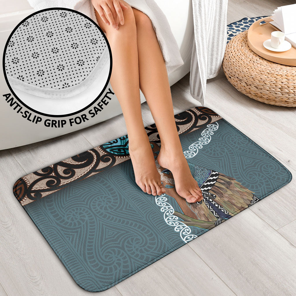 New Zealand Tui Bird Maripi Bathroom Set Maori Weapon Kowhaiwhai Pattern