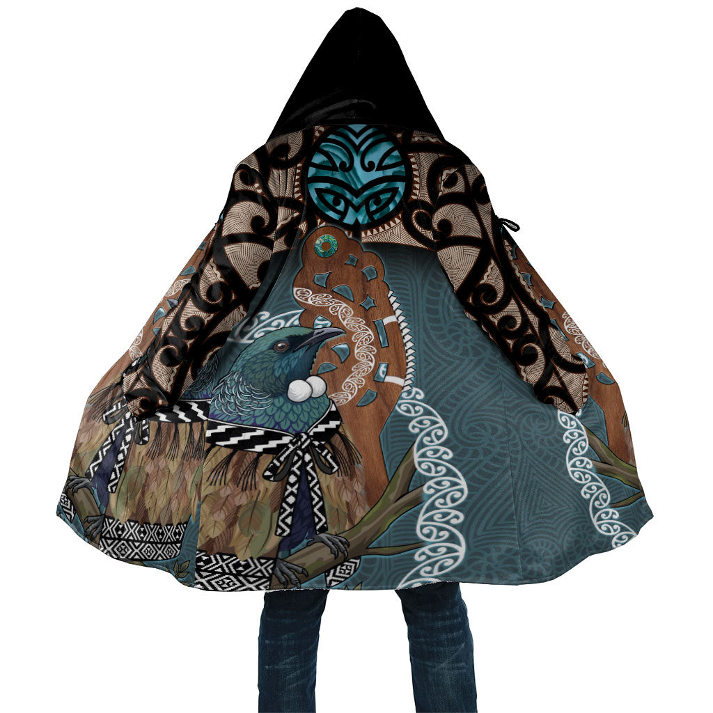 New Zealand Tui Bird Maripi Cloak Maori Weapon Kowhaiwhai Pattern