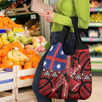 Aotearoa Iwi Ngapuhi Grocery Bag Tuhoronuku Kite United Tribes Flag Maori Pattern LT22 - Polynesian Pride