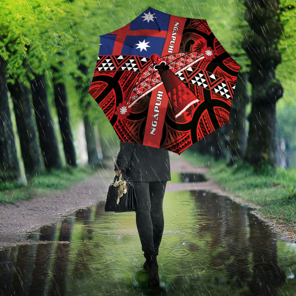 Aotearoa Iwi Ngapuhi Umbrella Tuhoronuku Kite United Tribes Flag Maori Pattern LT22 - Polynesian Pride