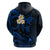 Custom Niihau Hawaii Hoodie Polynesian Tattoo and Pacific Plumeria Blue Vibe LT9 - Polynesian Pride