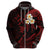 Custom Niihau Hawaii Hoodie Polynesian Tattoo and Pacific Plumeria Red Vibe LT9 - Polynesian Pride