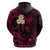 Custom Molokai Hawaii Hoodie Polynesian Tattoo and Pacific Plumeria Pink Vibe LT9 - Polynesian Pride