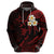 Custom Molokai Hawaii Hoodie Polynesian Tattoo and Pacific Plumeria Red Vibe LT9 - Polynesian Pride