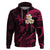 Custom Lanai Hawaii Hoodie Polynesian Tattoo and Pacific Plumeria Pink Vibe LT9 Pullover Hoodie Pink - Polynesian Pride