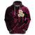 Custom Lanai Hawaii Hoodie Polynesian Tattoo and Pacific Plumeria Pink Vibe LT9 - Polynesian Pride