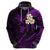 Custom Lanai Hawaii Hoodie Polynesian Tattoo and Pacific Plumeria Purple Vibe LT9 - Polynesian Pride