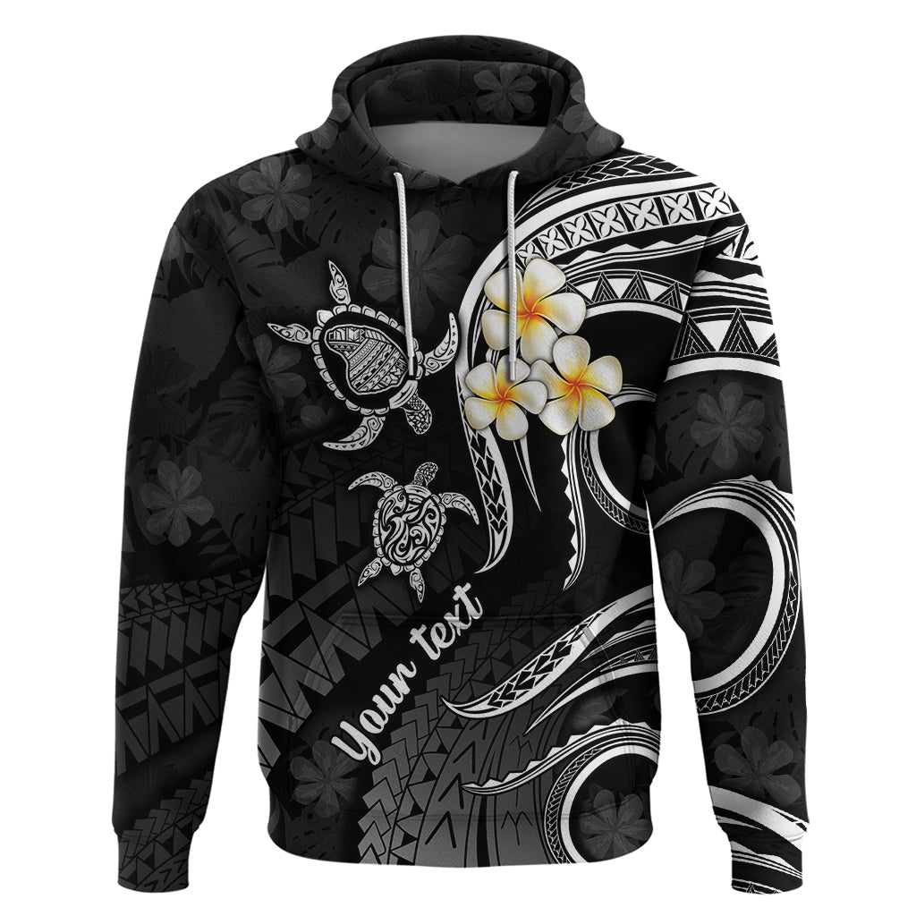 Custom Lanai Hawaii Hoodie Polynesian Tattoo and Pacific Plumeria White Vibe LT9 Pullover Hoodie White - Polynesian Pride