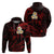 Custom Kahoolawe Hawaii Hoodie Polynesian Tattoo and Pacific Plumeria Red Vibe LT9 - Polynesian Pride