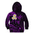 Hawaii Kid Hoodie Maui Islands Pacific Plumeria Purple Vibe LT9 - Polynesian Pride