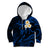 Personalised Maui Hawaii Kid Hoodie Polynesian Tattoo and Pacific Plumeria Blue Vibe LT9 Hoodie Blue - Polynesian Pride