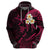 Custom Maui Hawaii Hoodie Polynesian Tattoo and Pacific Plumeria Pink Vibe LT9 - Polynesian Pride